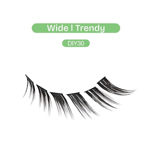 Broadway Lash Clusters, 112 pcs Mapped Trendy False Eyelashes, Customizable DIY Individual Lash Extensions for Beginners, Lightweight & Comfortable Wide Band, Great for Everyday Glam (Pack of 2)