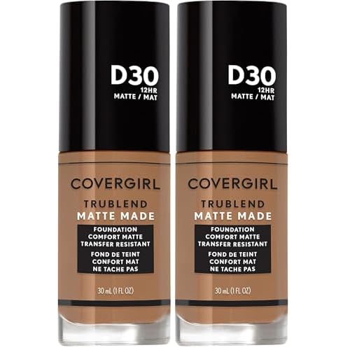 COVERGIRL TruBlend Matte Made Liquid Foundation, Bronze, 1.01 Fl Oz (Pack of 2)