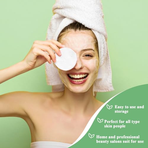 240+1 Pack White Compressed Facial Sponges, Luxiv Round Compress Face Cleaning Sponge for Estheticians Face Sponge Soft Compressed Makeup Sponges with Travel case (3.1", Count, 240)