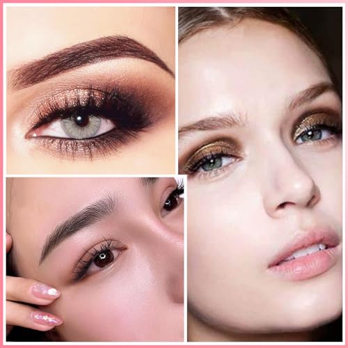 4PCS Eyebrow Trimmer Set, Eyebrow Trimmer Scissors with Comb, Curved Eye Brow Razor, Long Eyebrow Knife, Protable Razor, Waterproof Stainless Steel Facial Body Hair Removal Grooming