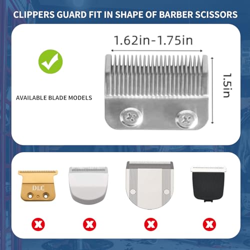 10-Pack Clipper Guards Set for Most Hair Clippers, Replacement Blades Protection Compatible with Wahl Clippers & Other Brands,Multicolor