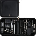 3 Swords Germany - brand quality 12 piece manicure pedicure grooming kit set for professional finger & toe nail care tweezers file clipper fashion leather case in gift box, Made by 3 Swords (33514)