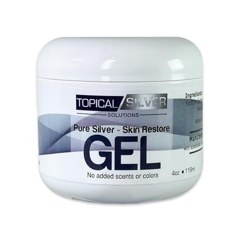Pure Silver - Skin Restore Gel - 4oz - Unscented - 75ppm (Colloidal Silver Gel)