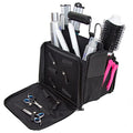 Open Hair Stylist Case ? Sturdy Metal Frame Hairdresser Bag ? Cosmetology Organizer for Hair Stylists ? Hair Styling Tool Bag and Storage Organizer