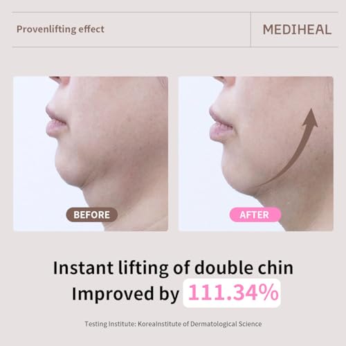 Mediheal Retinol Collagen Ampoule Lifting Mask (4 Counts) for V Line Mask Anti-Aging - Helps Reduce Fine Lines & Wrinkles, and Smoothens Skin