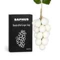Grape Shaped Natural Handmade Soap Bar, Decorative Bath & Body Soap Gift for Women, Packed in Elegant Gift Box, White