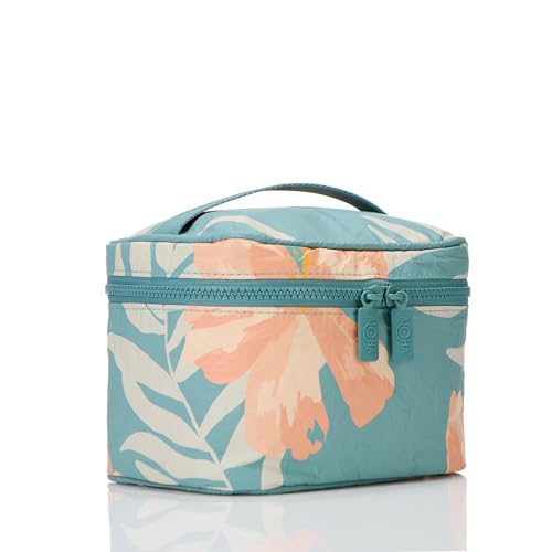 ALOHA Collection Cabin Crew Kit | Lightweight, Packable, and Splash-Proof Makeup Pouch | Easy to Clean (Pink Salt/Tide)