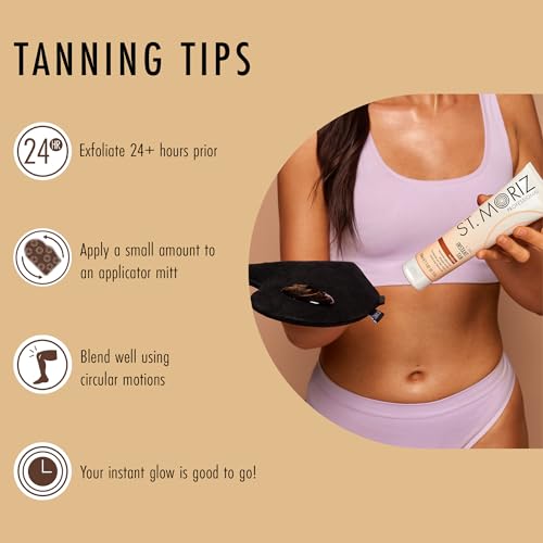 St. Moriz Professional Medium Instant Tan ? 1 Day Wash-Off Fake Tan Lotion with Aloe Vera & Vitamin E ? Fast-Drying, Transfer-Resistant, Vegan, 150ml