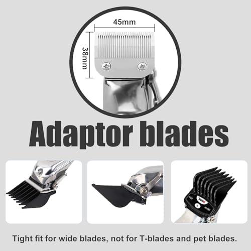 Magnetic Clipper Guards Cutting Guides Compatible with Wahl Clippers,8 Cutting Lengths 1/32"£¨0.5mm) to 5/8"(16mm),Fits Most Cordless/Cord Clippers (8packs)