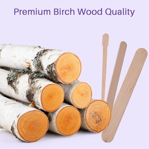 BLITZWAX Wax Kits with 120pcs Wooden Sticks for Hard Wax Hair Removal, Eyebrow Large and Small Applicators for Face, Body, and Lip, with 30 Wax Papers and Oils, Ideal for Women¡¯s At-Home Waxing