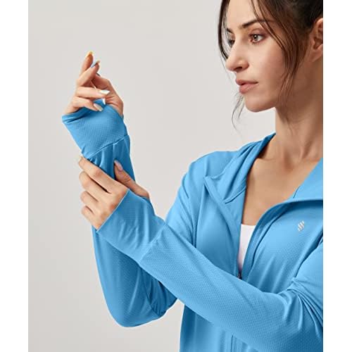 Soothfeel Women's UPF 50+ Sun Protection Hoodie Jacket Lightweight Long Sleeve Sun Shirt for Women with Pocket Hiking Outdoor