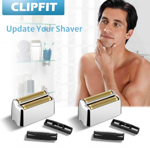 FXFS2 Foil Shaver Replacement Foil Compatible with Babyliss Foil Shaver FXFS2, Silver Color, 2Pack