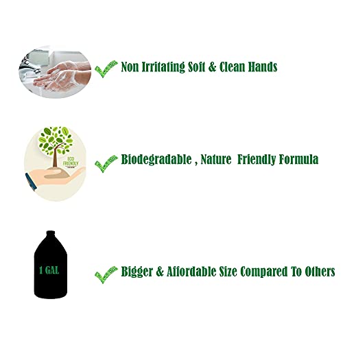GreenFist Lotionized Hand Soap [ Liquid Gel Refill ] Made in USA, 128 Ounce (1 Gallon) Set of Citrus & Oceanbreeze Scent