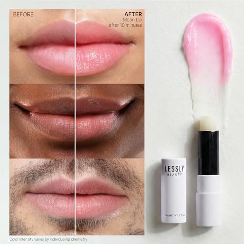 Moon Lip ? Color Changing Lip Balm for Men & Women ? Hydrating pH Lip Balm with Soft Pink Tint, Moisturizing & Nourishing Formula, Korean Skincare Technology