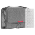 LeanTravel Hanging Toiletry Bag for Travel w/ 5 Pockets & 7 Day Plastic Pill Case Organizer