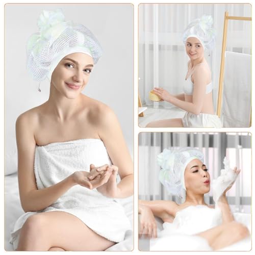 Net Plopping Cap,Hair Cover for Sleeping Soft Elastic Band Mesh Cap,Womens Bonnets for Hair Sleeping,£¨total 2pcs)