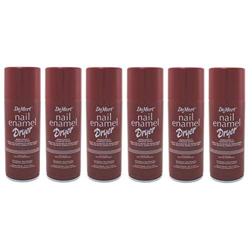 Demert Nail Enamel Dryer Spray 7.5 Ounce (Pack of 6)
