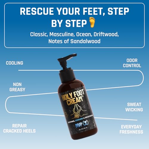 Derm Dude Holy Foot Set | Dry Cracked Heels, Shoe Deodorizer Spray & 4-in-1 Foot Scrubber Repair Tool | With All-Natural DeoPlex for Odor Control | Freshen Feet & Shoes - MVP