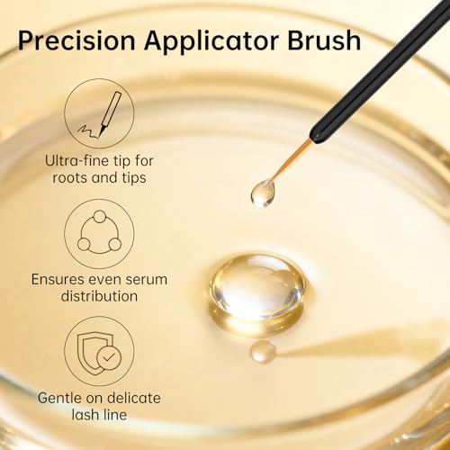 Lash Serum: Eyelash Growth Serum Gentle Natural Vegan Enhancing Treatment Nourishing Conditioning Formula for Longer Thicker Fuller Natural Lashes -3ml