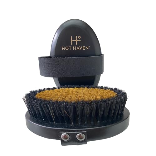 Ionic Copper Dry Brushing Body Brush for Lymphatic Drainage, Exfoliating Body Dry Brush for Radiant Skin, Dry Skin Brush for Cellulite, Blood Circulation Improvement, Reduce Stress