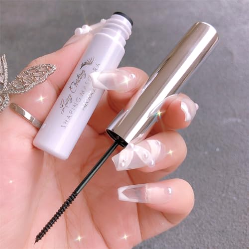 Black Waterproof Mascara for Fine Short Eyelash, Small Wand Brush Mascara, Long-Lasting, Smudge-proof, Voluminous Eyelashes, Gift(1 Pcs)