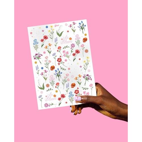 xo, Fetti Wildflower Garden Temporary Tattoos - 104 designs | Pastel Florals, Spring, Garden Party, Bridal Shower, Birthday Favors, Easter, Girly