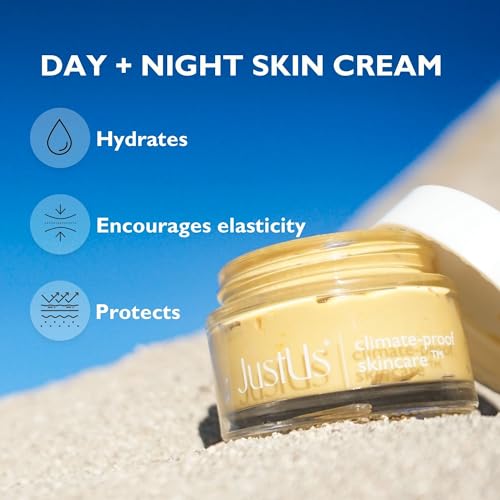 JustUs Skincare, Advanced Day & Night Face Cream for Mature Skin, Deeply Hydrates, Firms & Smooths Visible Signs of Aging, with Peptides and Bacuri ? 50ml / 1.67 oz