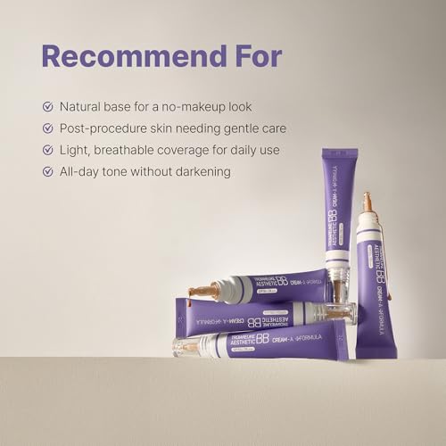 TROIAREUKE Aesthetic BB Cream A+ Formula (21 Beige) SPF50+ PA+++, Lightweight Blemish Balm, Tinted Moisturizer with Medium Coverage, Lasting Foundation Makeup Base for Oily Skin | Korean Beauty Makeup