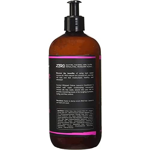 RENPURE Coconut Whipped Creme Leave-In Conditioner, Basic, Fragrance, 16 Fl Oz