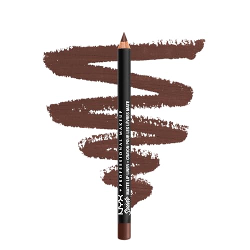 NYX PROFESSIONAL MAKEUP Suede Matte Lip Liner, Velvety-Smooth, Long-Lasting Formula For A Defined Lip Makeup Look - Club Hopper (Purple)