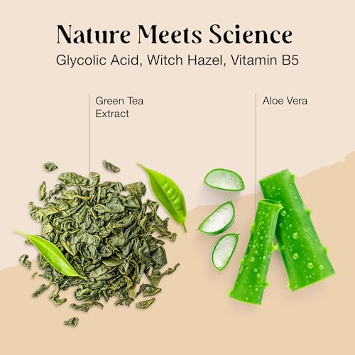 LivaClean 60 CT 20% Glycolic Acid Peel Pads with Aloe Vera ? Resurfacing Toner Pads for Face, Exfoliating Wipes for Fine Lines, Wrinkles, Large Pores, Textured Skin, Includes Tweezer