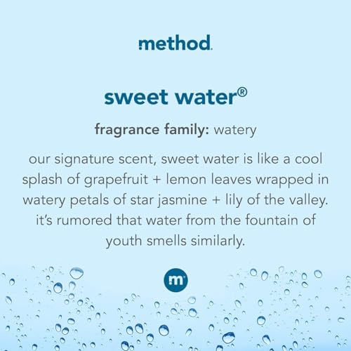Method Gel Hand Soap, Sweet Water, 12 fl oz (Pack of 6)