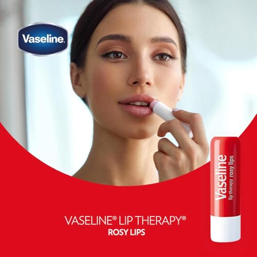 Vaseline Lip Therapy Rosy Lips 8-Pack ? Moisturizing Lip Balm, Tinted, 0.16 Oz Ea