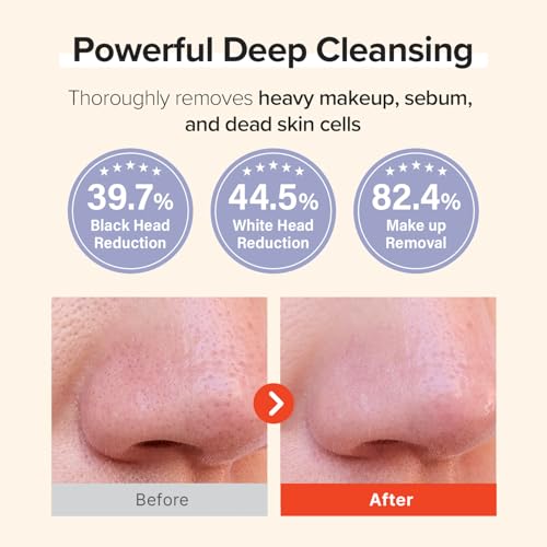 Mary&May Rice + Glutathione LHA Cleansing Oil ? Korean Oil Cleanser for Blackheads & Pores, Waterproof Makeup & Sunscreen Remover, Oil-to-Milk Emulsifying, Exfoliation for Sensitive Skin 6.76 fl oz