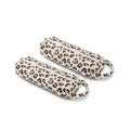 2Pcs Soft Hair Tools Travel Bag Quilted Carrying Case for Shark Hair Air Wrap Dryer Case Cosmetics Toiletry Organizer, Gift for Women (Leopard)