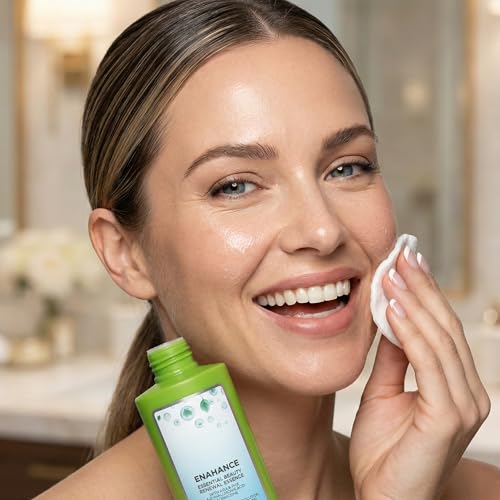 Yunasence ENAHANCE Essential Beauty Renewal Essence, 6oz. with AHA+PHA, 4-D Hyaluronic Acid. Gentle Facial Peel for Brighter, Younger, More Even Skin.