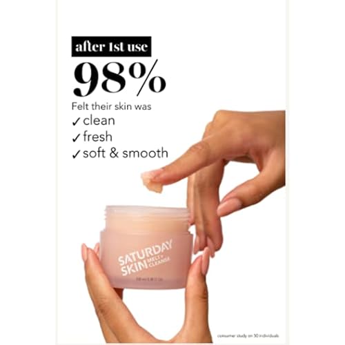 Saturday Skin Facial Makeup Remover Cleansing Melting Balm to Oil and Gel Cleanser Antioxidant Melt Cleanser Daily Face Wash