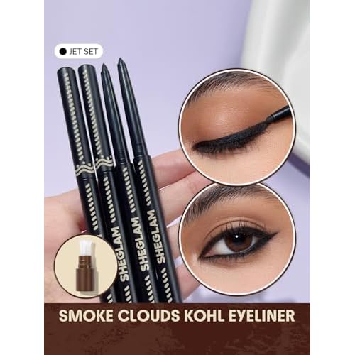 SHEGLAM Smoke Clouds Eyeliner Creamy Matte Finish Versatility - Jet Set