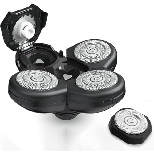 Telfun Universal 5 Blade Replacement Heads for Mainstream Shaver Brands, Washable Shaver Blade Heads Replacement, Easy Install