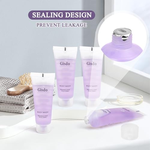 Travel Size Body Wash Bulk (1 fl oz, 200 Pack), Refreshing Hotel Body Wash, Mini and Small Size Guest Hotel Toiletries in Bulk