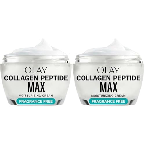 Olay Collagen Peptide Face Moisturizer,Firming Cream for Women,Fragrance-Free,Non-Greasy-Hydrating,Anti-Aging,Anti-Wrinkle,Smoothing of Fine Lines,Tightening Skin Care-Niacinamide,1.7 Oz,(Pack of 2)