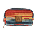 STS Ranchwear Chaynee Valley Serape Collection Bebe Cosmetic Bag ? Western Style, Genuine Leather & Cotton Bag (STS-34149)
