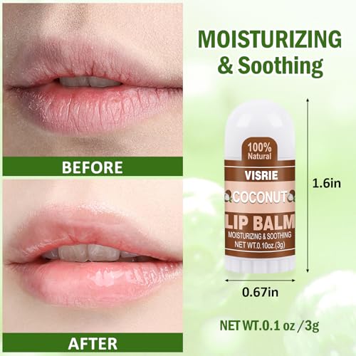 180 Pack Mini Lip Balm Bulk, Natural Lip Balm with Vitamin E & Beeswax, Moisturizing Lip Care for Dry Lips, Perfect for Party Favors, Care Packages & Small Gifts