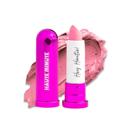Mini 4Ever Haute Lipstick ? Pink Lipstick Long Lasting, Bold Satin Finish, Vegan, Cruelty-Free - Clean & Natural, Travel-Friendly Lip Color (BRB)