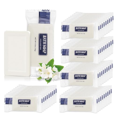 Bulk Bar Soap, 500 Pack Mini Soap Bars Bulk Individually Wrapped, 0.5 oz Travel Soap Small Hotel Soaps Travel Size Toiletries for Hotel Bathroom