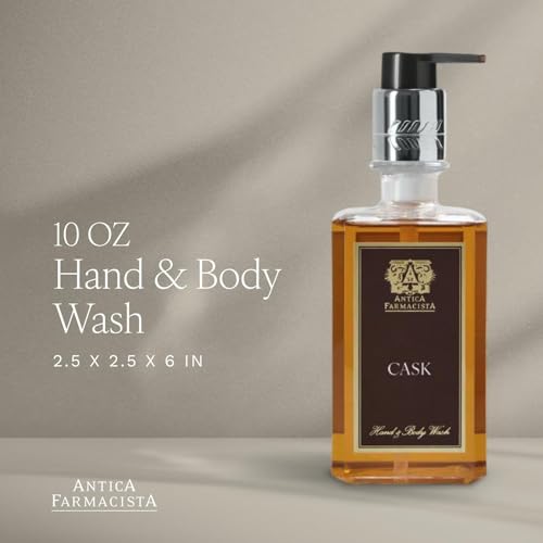 Antica Farmacista Hand & Body Wash - Nourishing Body Wash - Hydrating Hand Cleansing Wash - Bath & Body Gift - Cask, 10 fl oz
