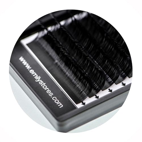 Lash Extensions 0.25mm Thickness J Curl 9mm Length Volume Individual Semi-Dull Black Eyelashes For Eyelash Extensions (0.25,J,9mm)