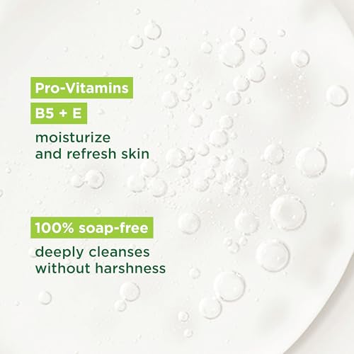Simple Kind To Skin Refreshing Face Wash - Facial Cleanser with Vitamin B5 and E - Strengthens and Smooths Skin - Vegan, No Harsh Chemicals - 6 pc