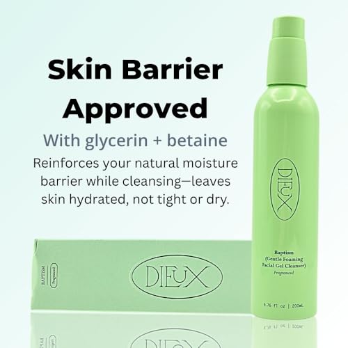 Dieux Baptism Gentle Foaming Facial Gel Cleanser Fragranced 6.76 oz