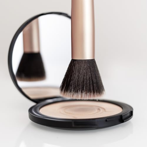 ioly's Beauty pressed powder foundation Compact with powder puff 0.49 OZ Makup fit me powder foundation Makeup full coverage foundation texture powder for men and woman